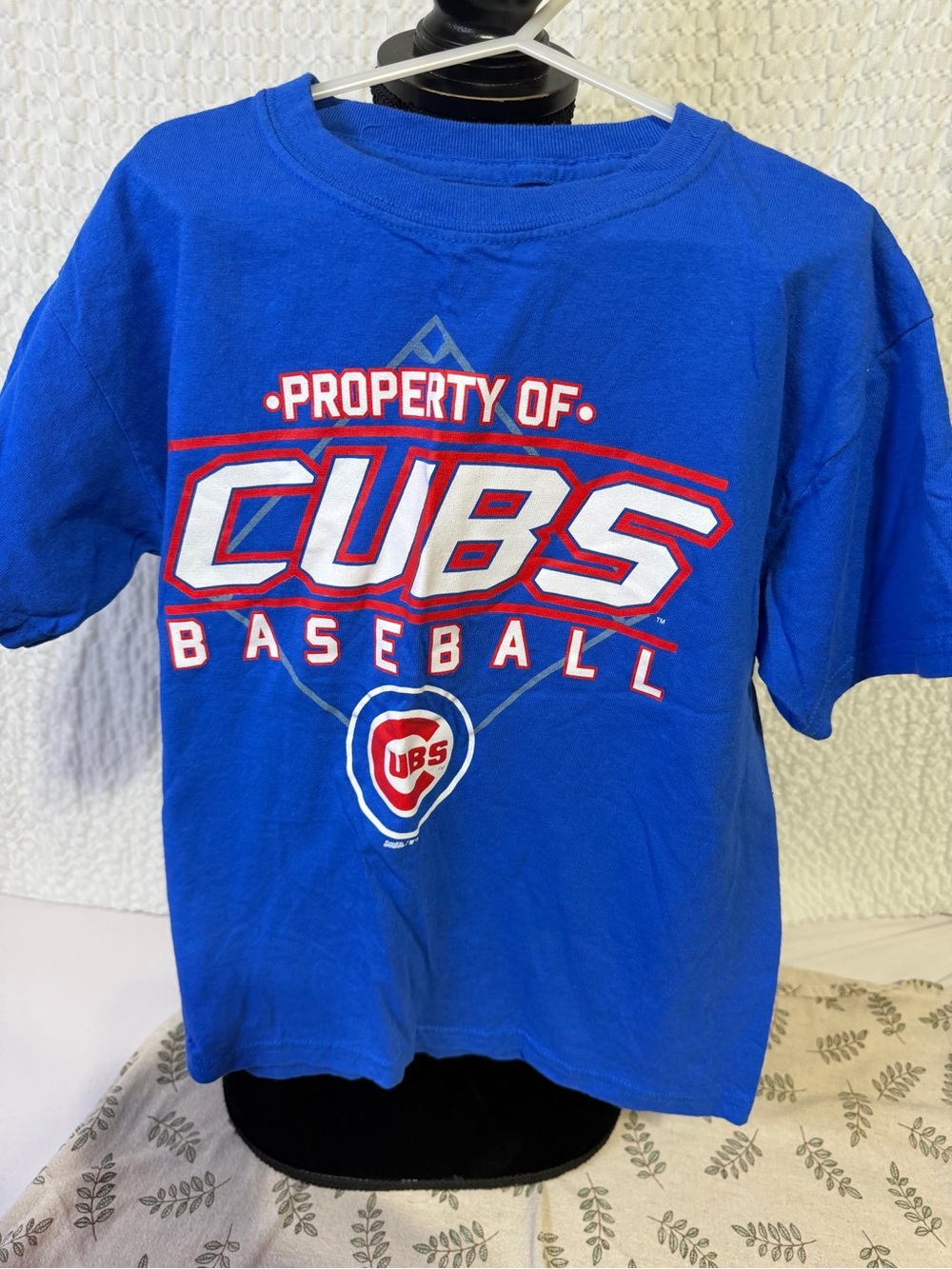 Stitches Royal Blue 'Cubs Baseball' Graphic Tee with Red & White Details